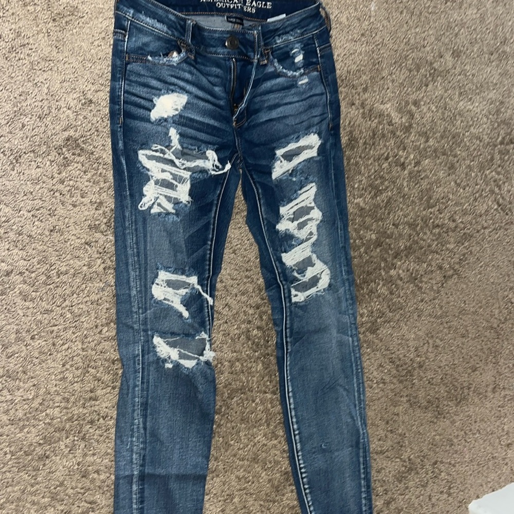 low rise american eagle jeans